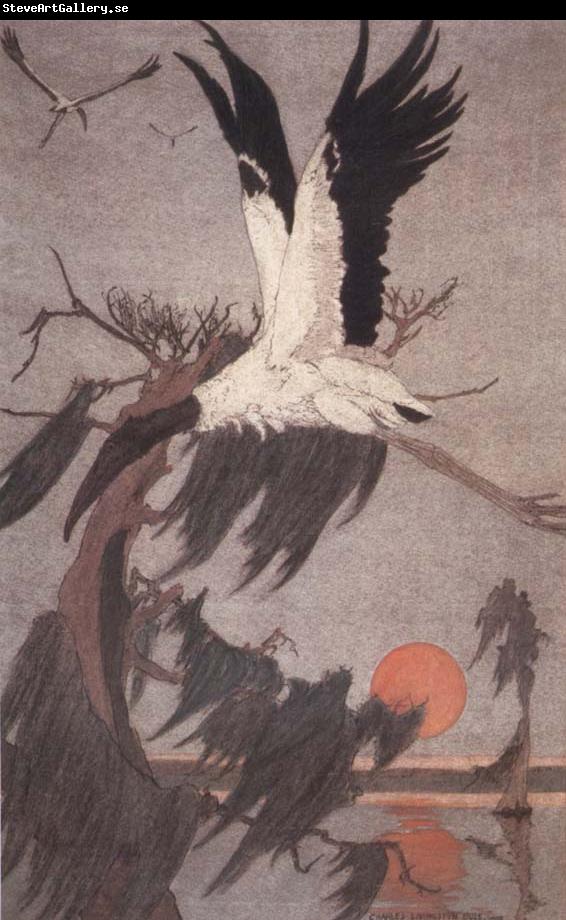 Charles Livingston Bull The Stork of the Woods